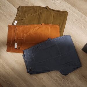Old Navy Women's Straight Leg Pants - Blue, Orange, and Tan